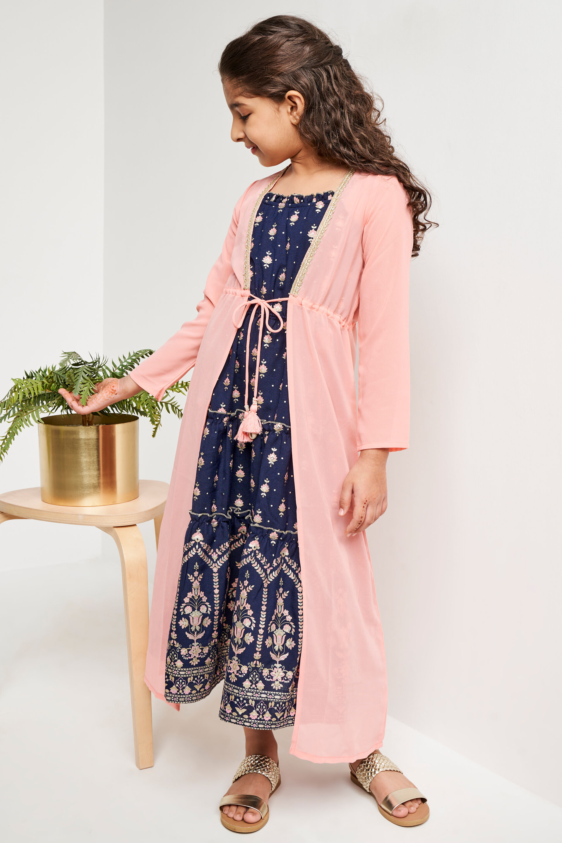 Coral Solid Straight Shrug, Coral, image 4